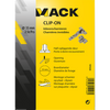 Mack 1015226 - 2 bisagras taladradas con clip en puerta semi-superpuesta de 35 mm y 110° | 10 piezas