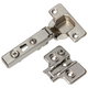 Mack 1015224 - 2 bisagras perforadas clip en puerta de superficie de 35 mm 110° | 10 piezas