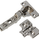 Mack 1015227 - 12 bisagras perforadas con clip en puerta semi-superpuesta de 35 mm y 110° | 5 piezas
