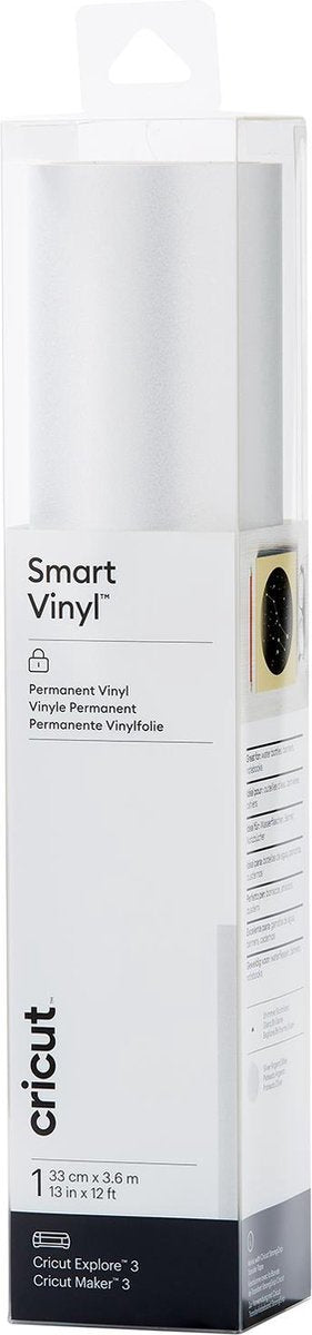Cricut smart Vinyl™ efecto metálico brillante permanente, plateado