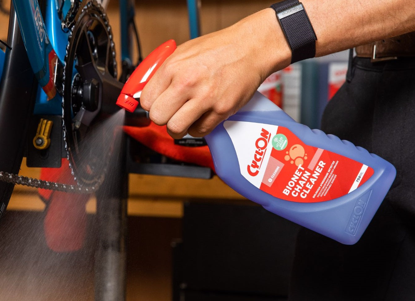 Cyclon Bionet Chain Cleaner Triggerspray 750 ml (en el paquete de ampolla)