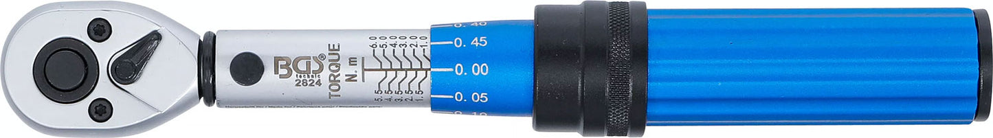 Llave dinamométrica técnica bgs 1 4 1-6 nm