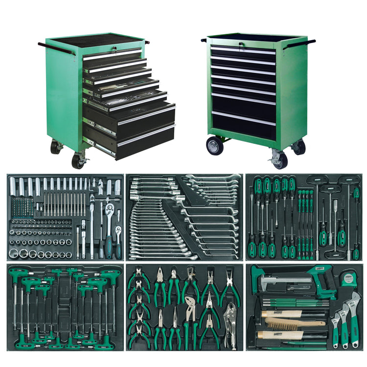 Carrello porta attrezzi Brüder Mannesmann 321 pezzi linea verde - 28270