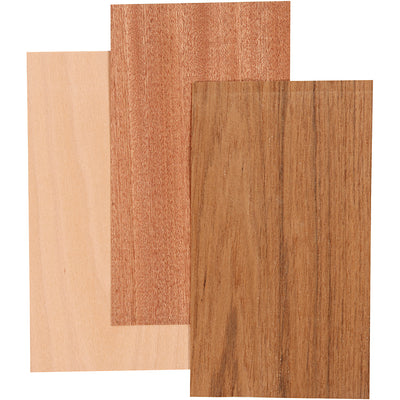 Creative Company Bamboo impiallacciatura Beech Eiken Mahonie, 3 fogli