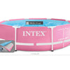Intex Pink Metal Frame Natmmwimming 244 x 76 cm con bomba de filtro
