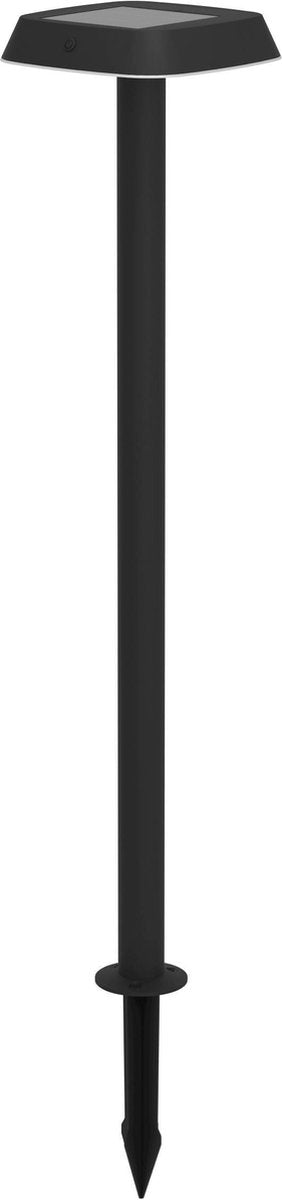 Lampada a punta solare Eglo dreoli - lampada da terra per esterni - energia solare - LED - 103,5 cm - bianco e nero