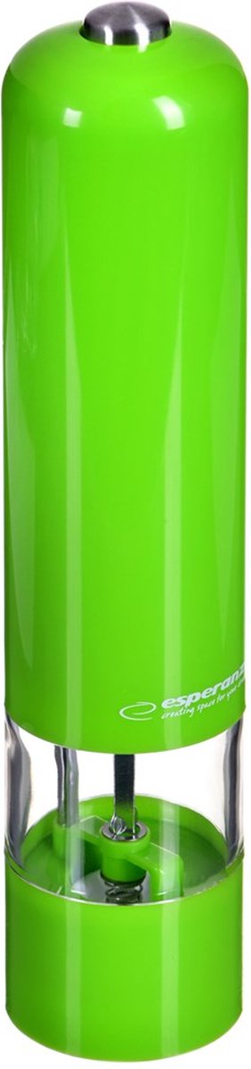 Esperanza ''malabar'' electric pepper salt mill green