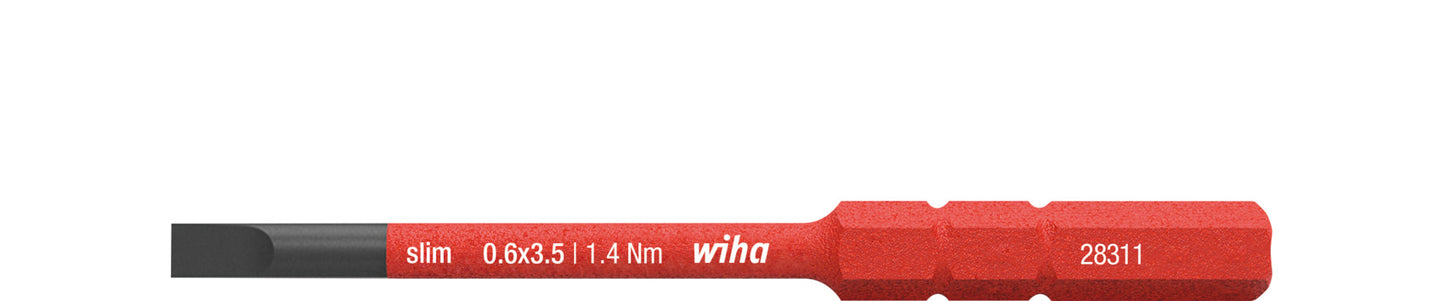 Wiha 283110035 bit slimbit electric sleufkop 3.5 mm x 75 mm - 41159