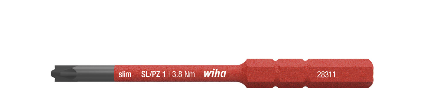 Wiha omkeerkling | plus minus sleuf pzd 1 x 75 mm | vde geïsoleerd | 1 stuk - 34589 - 34589