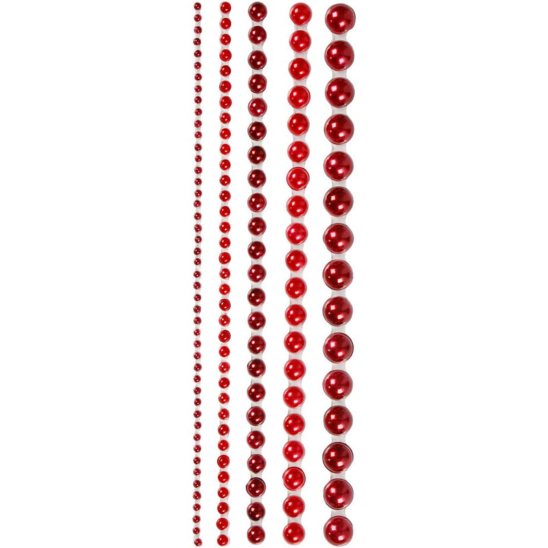 Cuentas Vivi Gade Half Stick, tamaño 2-8 mm, rojo, 140 piezas 1 caja
