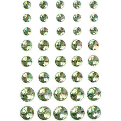 Strass Vivi Gade, misura 6+8+10 mm, verde, 40 pezzi 1 scatola