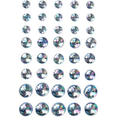 Strass Vivi Gade, misura 6+8+10 mm, blu, 40 pezzi 1 scatola