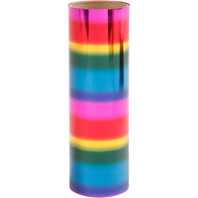 Lámina decorativa Creativ company, ancho: 15,5 cm, grosor 0,02 mm, colores del arcoíris, 50 cm 1 rollo