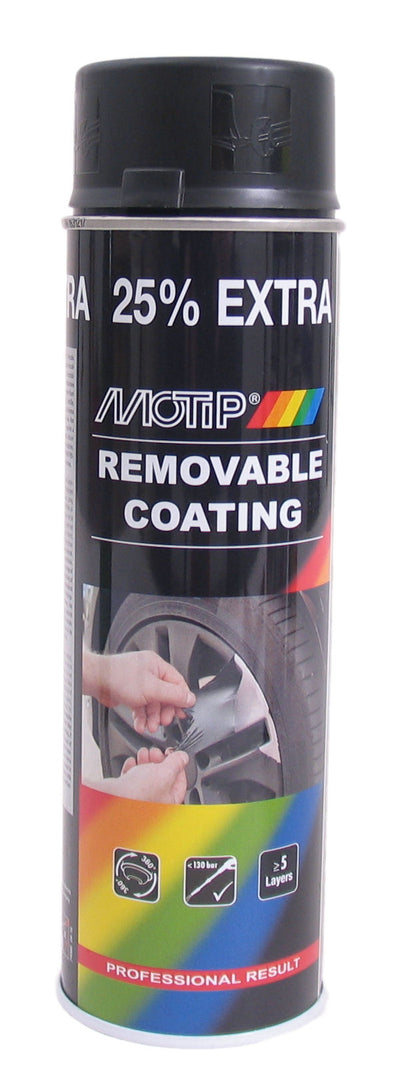 Verwijderbare coating zwart mat
