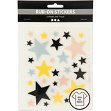 Creativ Company Rub-on Stickers Stars, 2 hojas - afbeelding 2