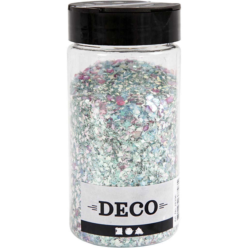 Creativ company glitter and sequins, pastel colors, 170 gr 1 box