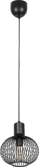 Trio gila - lampada a sospensione - nero opaco - escl. 1x e27 4 l - p: 23cm - montaggio a soffitto - regolabile in altezza