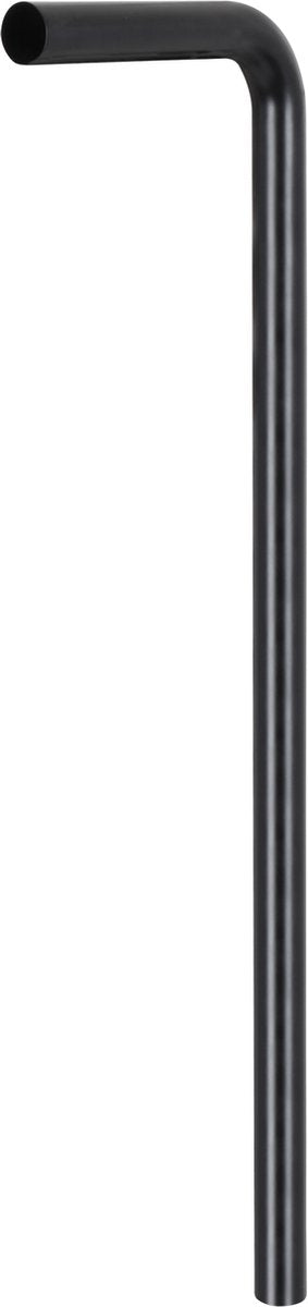Tubo da pavimento Differnz nero opaco - acciaio inossidabile resistente - ø 32 mm - 750 x 220 mm