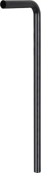 Tubo da pavimento Differnz nero opaco - acciaio inossidabile resistente - ø 32 mm - 750 x 220 mm