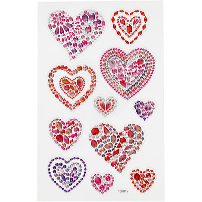 Creativ company https: www.cchobby.nl diamond-stickers-harten-vel-10x16-cm-1-vel