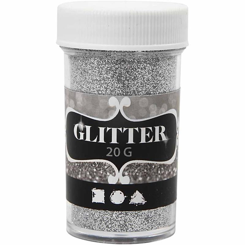 Glitter Creative Company, argento, 20 gr 1 scatola