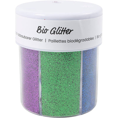 Creativ company bio sparkles, vari colori, 6x28 ml 1 scatola
