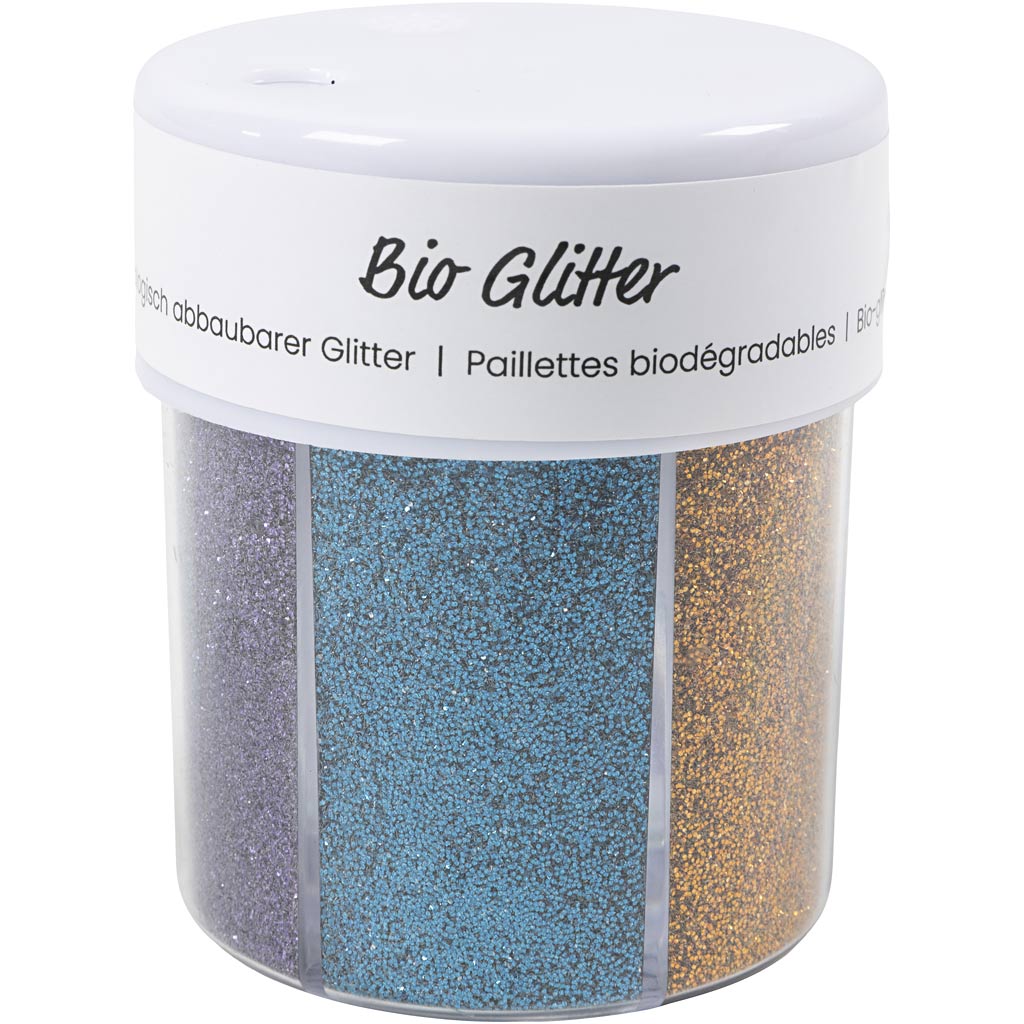 Creativ company bio sparkles, vari colori, 6x28 ml 1 scatola