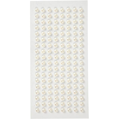 Mezze perle Creativ company, d 5 mm, bianco, 144 pezzi 1 scatola