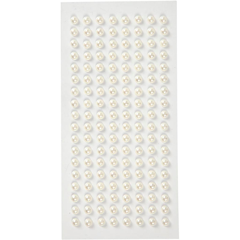 Mezze perle Creativ company, d 5 mm, bianco, 144 pezzi 1 scatola