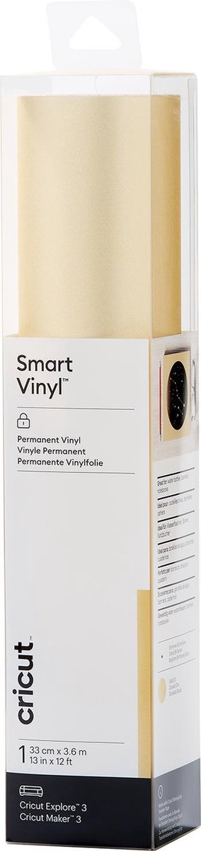 Cricut smart Vinyl™ efecto metalizado permanente brillante, dorado