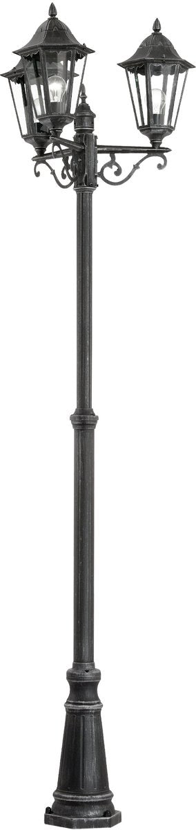 Eglo navedo sokkellamp - staande lamp - buiten - e27 - 220 cm - zwart