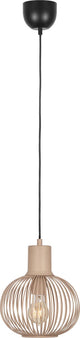 Trio gila - lampada a sospensione - sabbia - escl. 1x e27 4 l - p: 23cm - montaggio a soffitto - regolabile in altezza