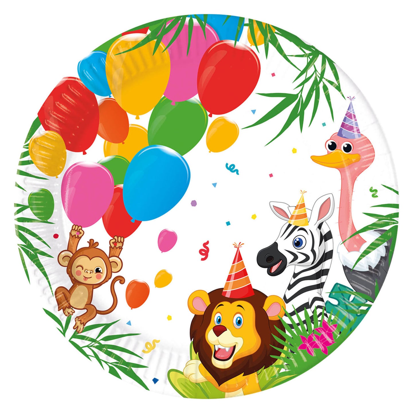 Globos de papel FSC Jungle, 8pcs.