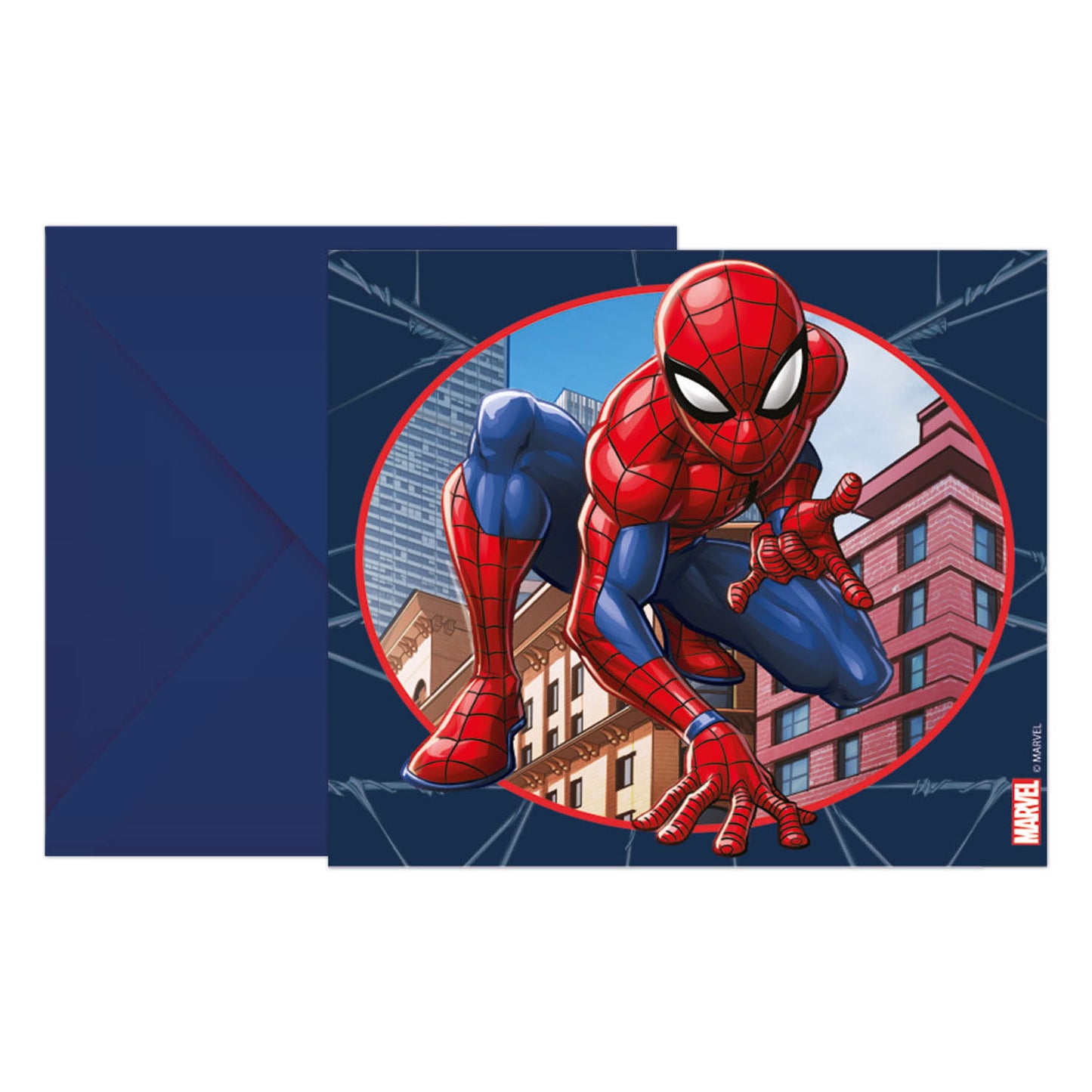 Invitaciones y sobres FSC Spider-Man Crime Fighter, 6pcs.