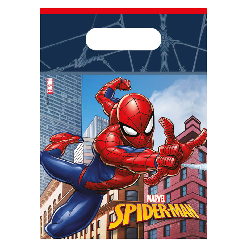 Globos Paper Party Bolss Spider-Man Crime Fighter, 6st.