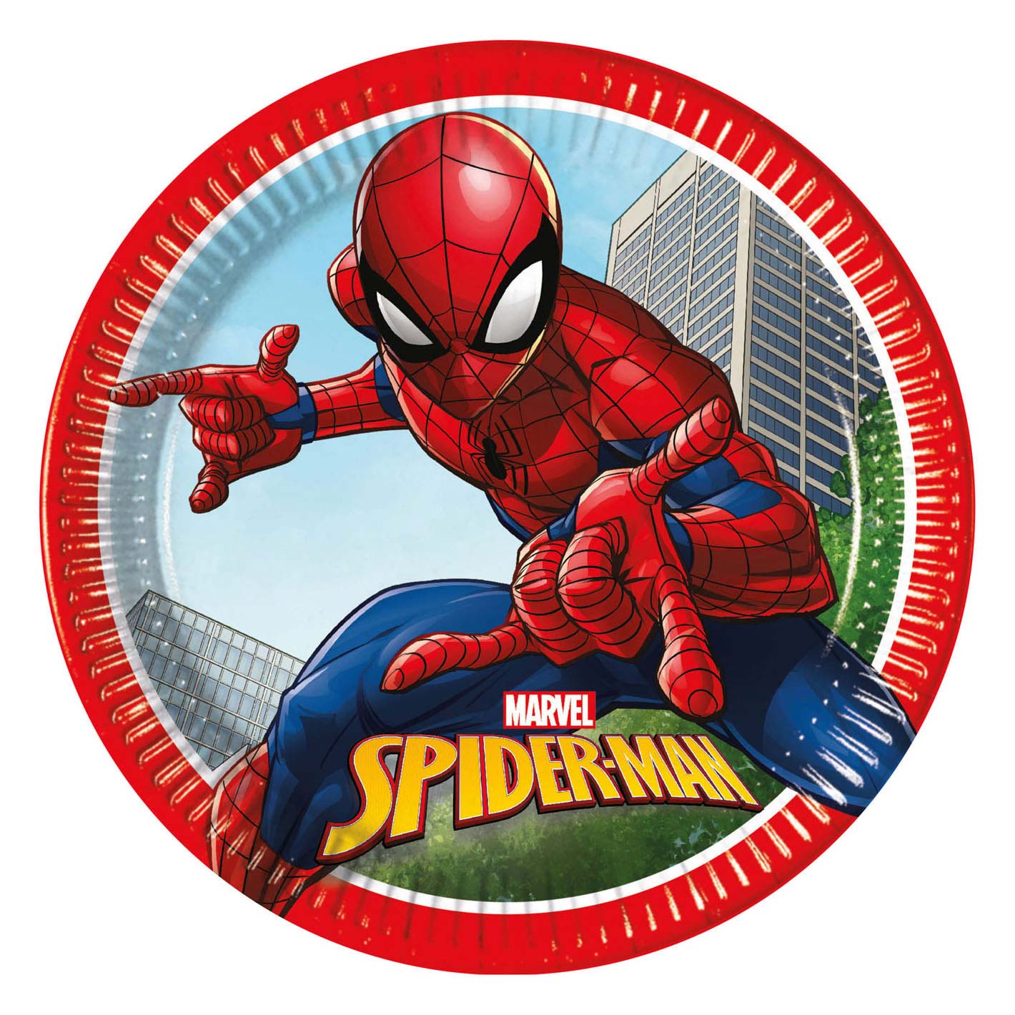 Piatti di carta FSC Spider-Man Crime Fighter, 8 pz.