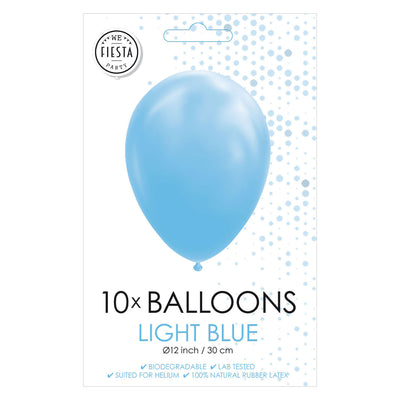 Globos Balloons azzurro 30 cm, 10st.