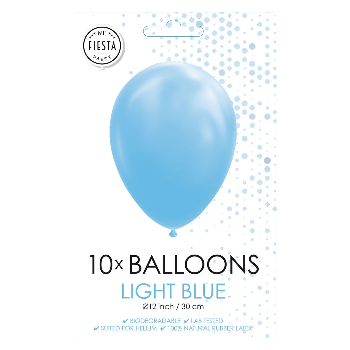 Globos Balloons azzurro 30 cm, 10st.