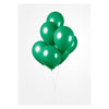 Globos globos de color verde oscuro 30 cm, 10º.