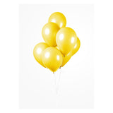 Globos Ballonnen Geel 30cm, 10st. - afbeelding 3
