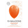 Globos Ballonnen Oranje 30cm, 10st.