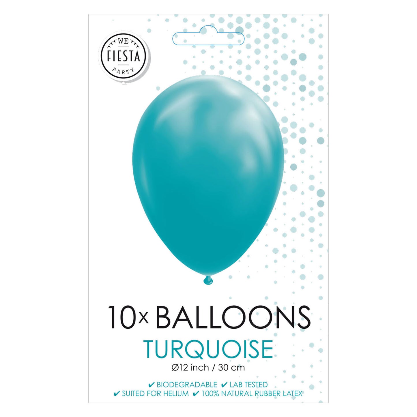 Globos Balloons Turquoise, 30 cm, 10st.