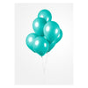 Globos Balloons Turquoise, 30 cm, 10st.