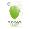 Globos Ballonnen Limoen Groen, 30cm, 10st.