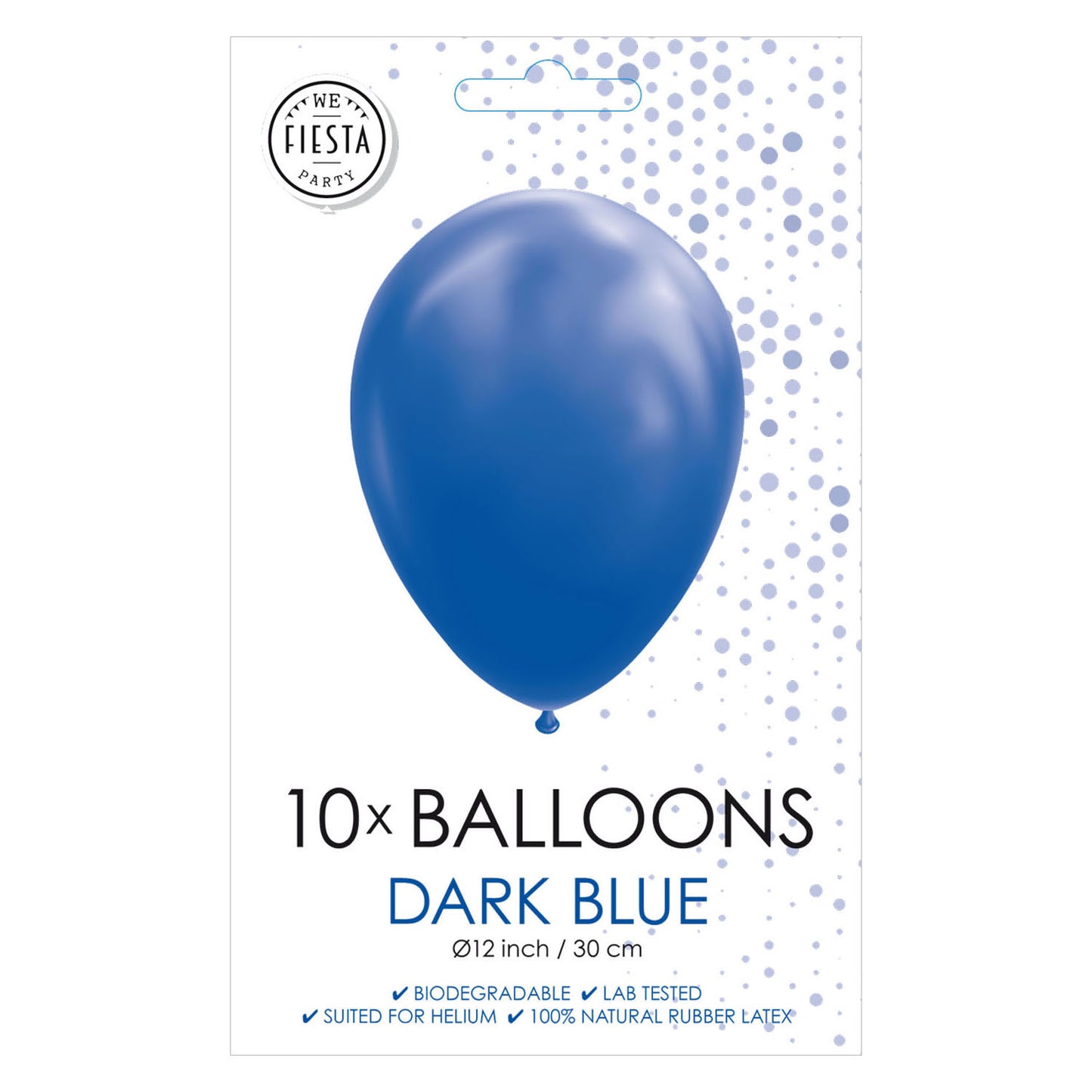 Globos globos azul oscuro 30 cm, 10º.