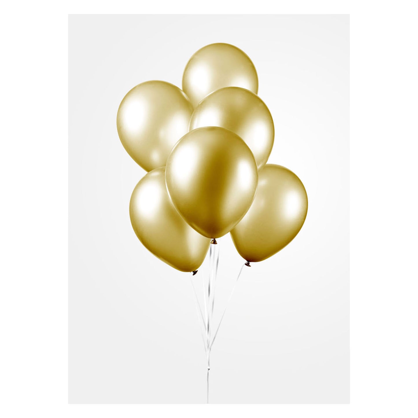 Globos Balloons Metallic Gold 30cm, 10st.