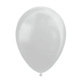 Globos ballonnen metallic zilver 30cm, 10st. - afbeelding 1