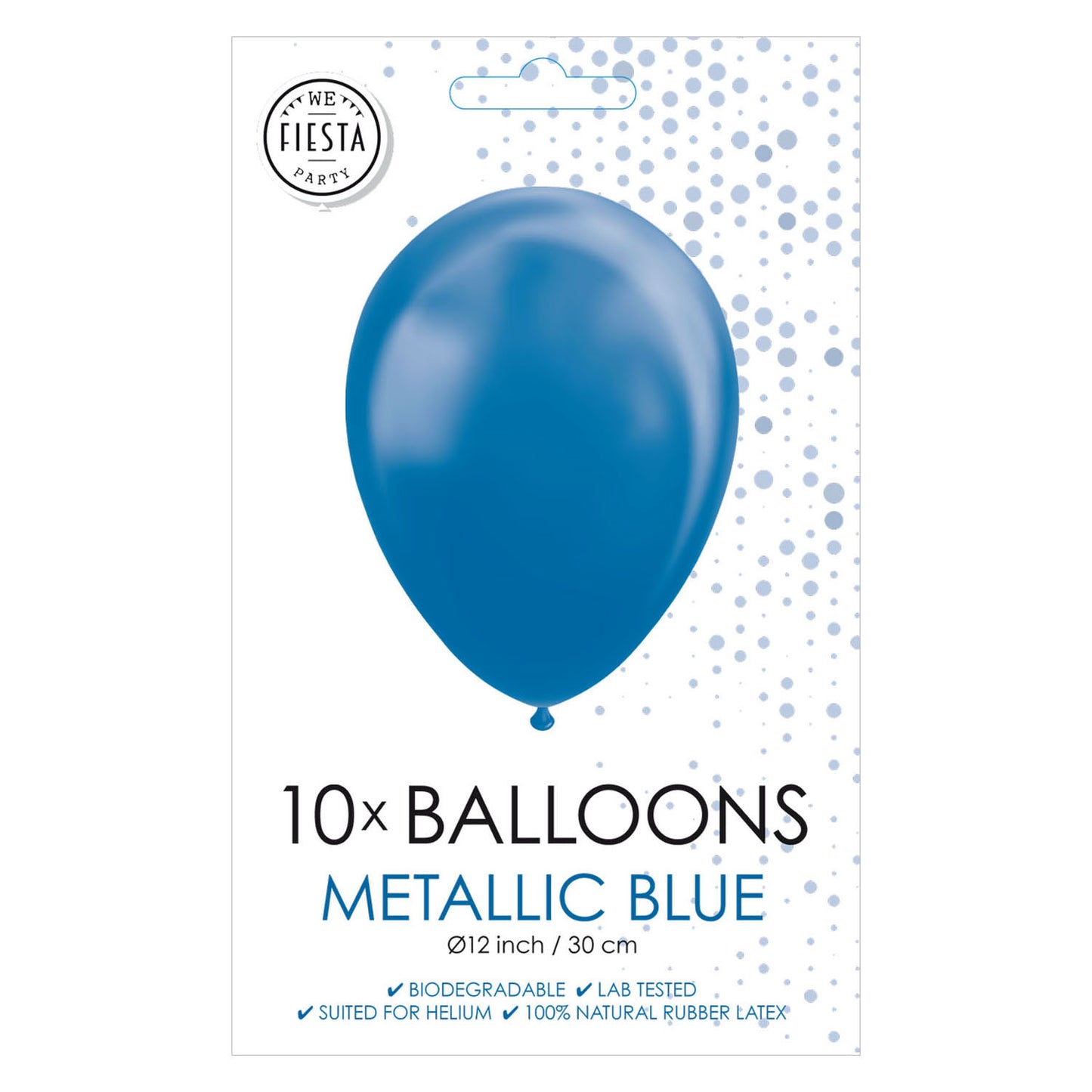 Balli Globos Metallic Blue 30cm, 10st.