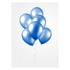 Globos Ballonnen Metallic Blue 30cm, 10st.