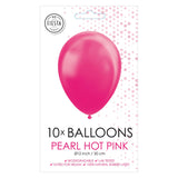 Globos perla rosa dura 30 cm, 10st. - afbeelding 2